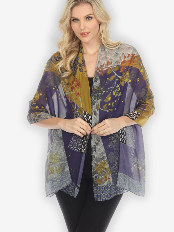Bohemian Mixed Art Silk Scarf