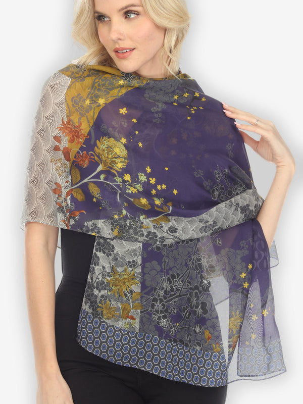 Bohemian Mixed Art Silk Scarf