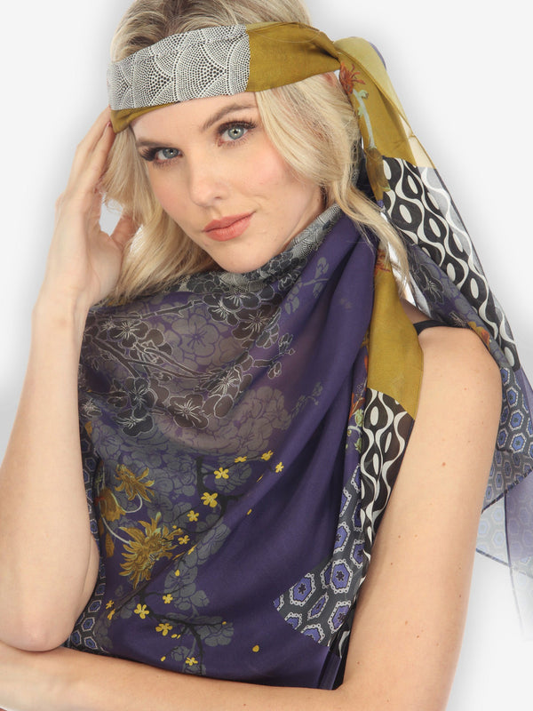 Bohemian Mixed Art Silk Scarf
