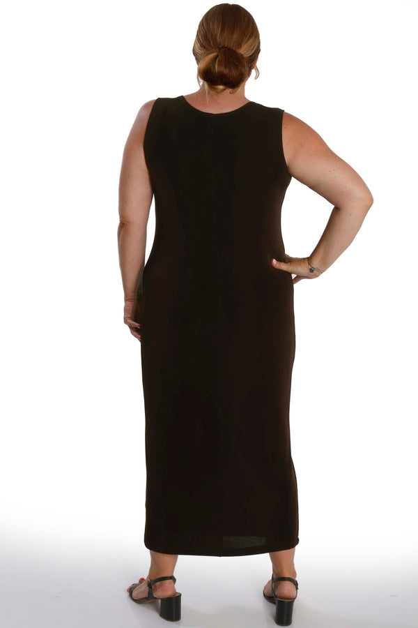 Vikki Vi Classic Chocolate Maxi Tank Dress