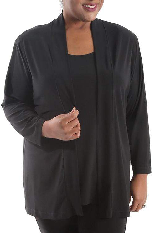 Jackets Vikki Vi Jersey Black Kimono Jacket