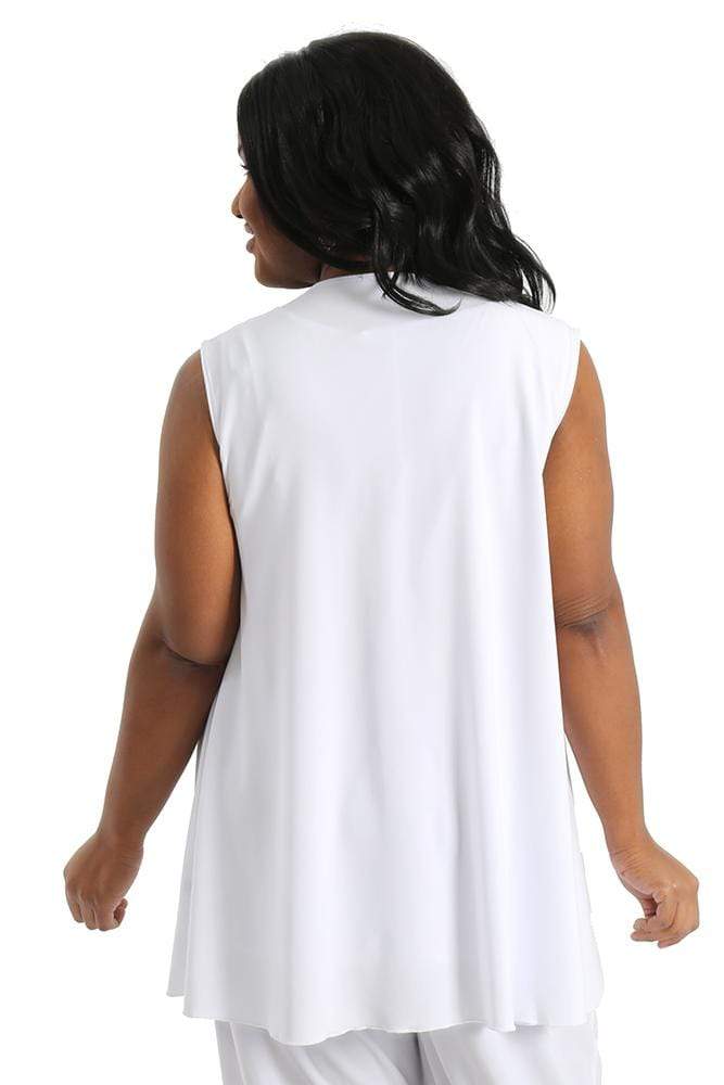 Jackets Vikki Vi White Jersey Swing Vest