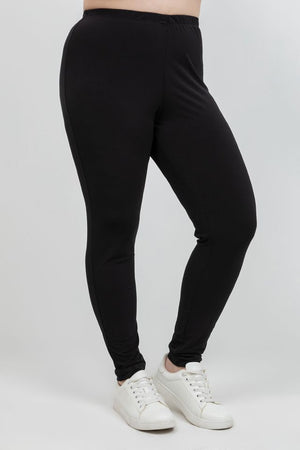 Pants Vikki Vi Jersey Black Slim Leg Pant