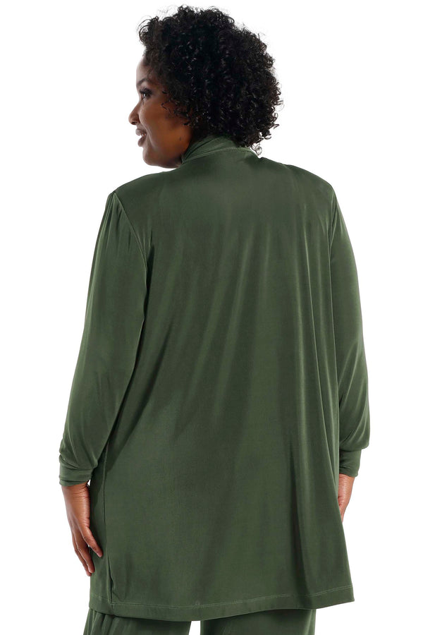 Vikki Vi Classic Olive Long Kimono Jacket
