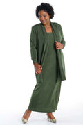 Vikki Vi Classic Olive Long Kimono Jacket