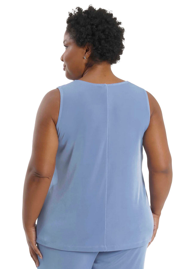 Tops Vikki Vi Classic Powder Blue Tank