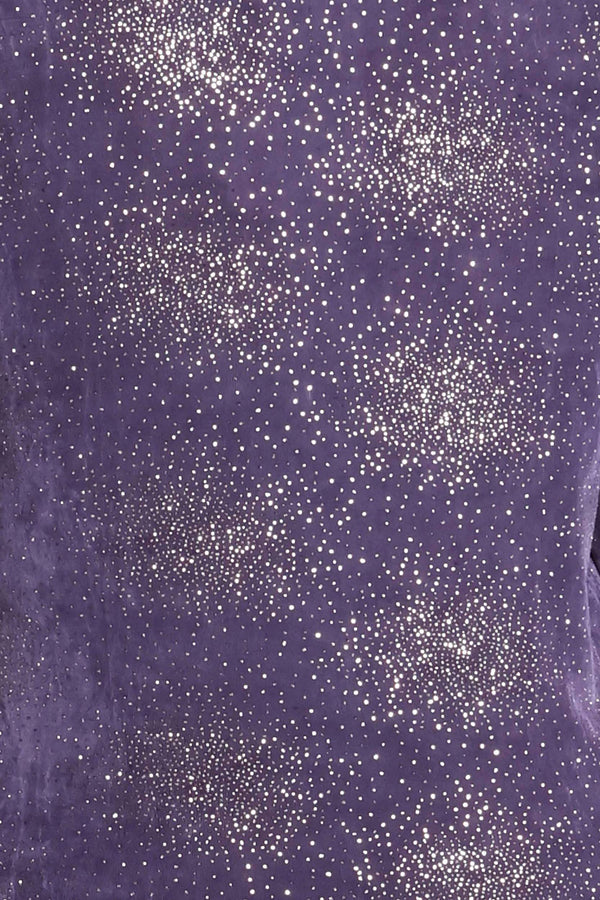 Vikki Vi Violet Sparkle 3/4 Sleeve Top