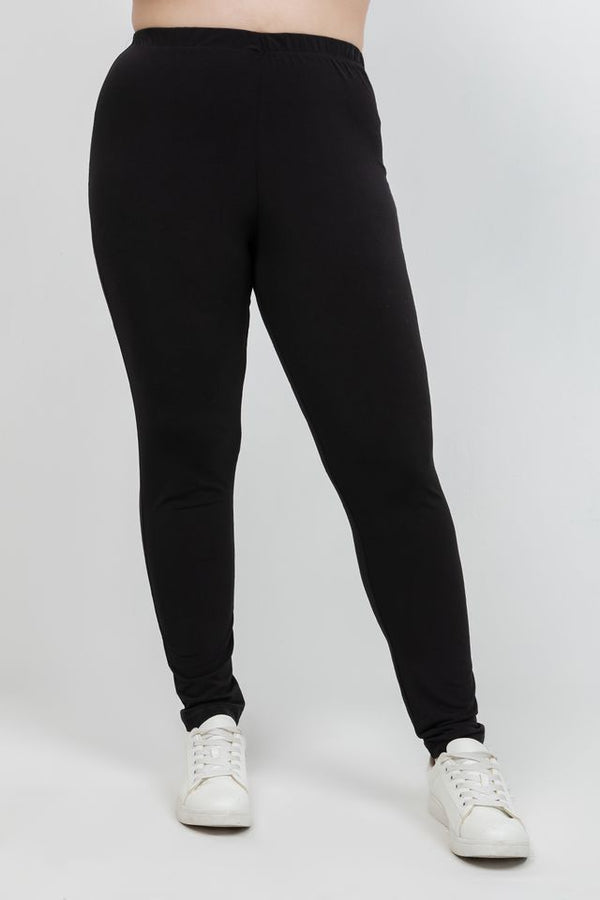 Pants Vikki Vi Jersey Black Slim Leg Pant