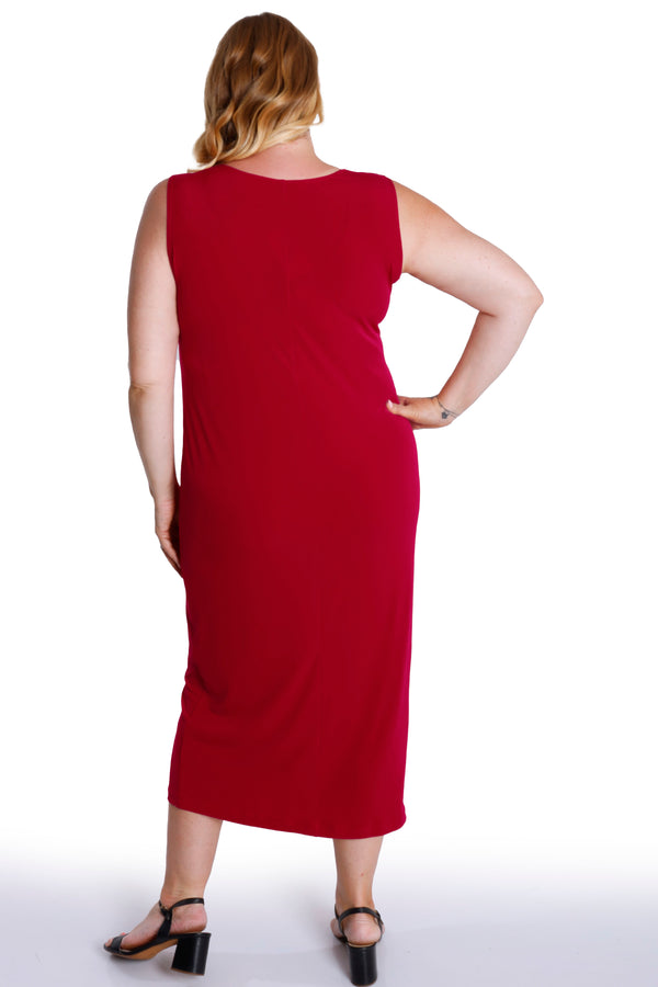 Vikki Vi Jersey Red Tank Dress