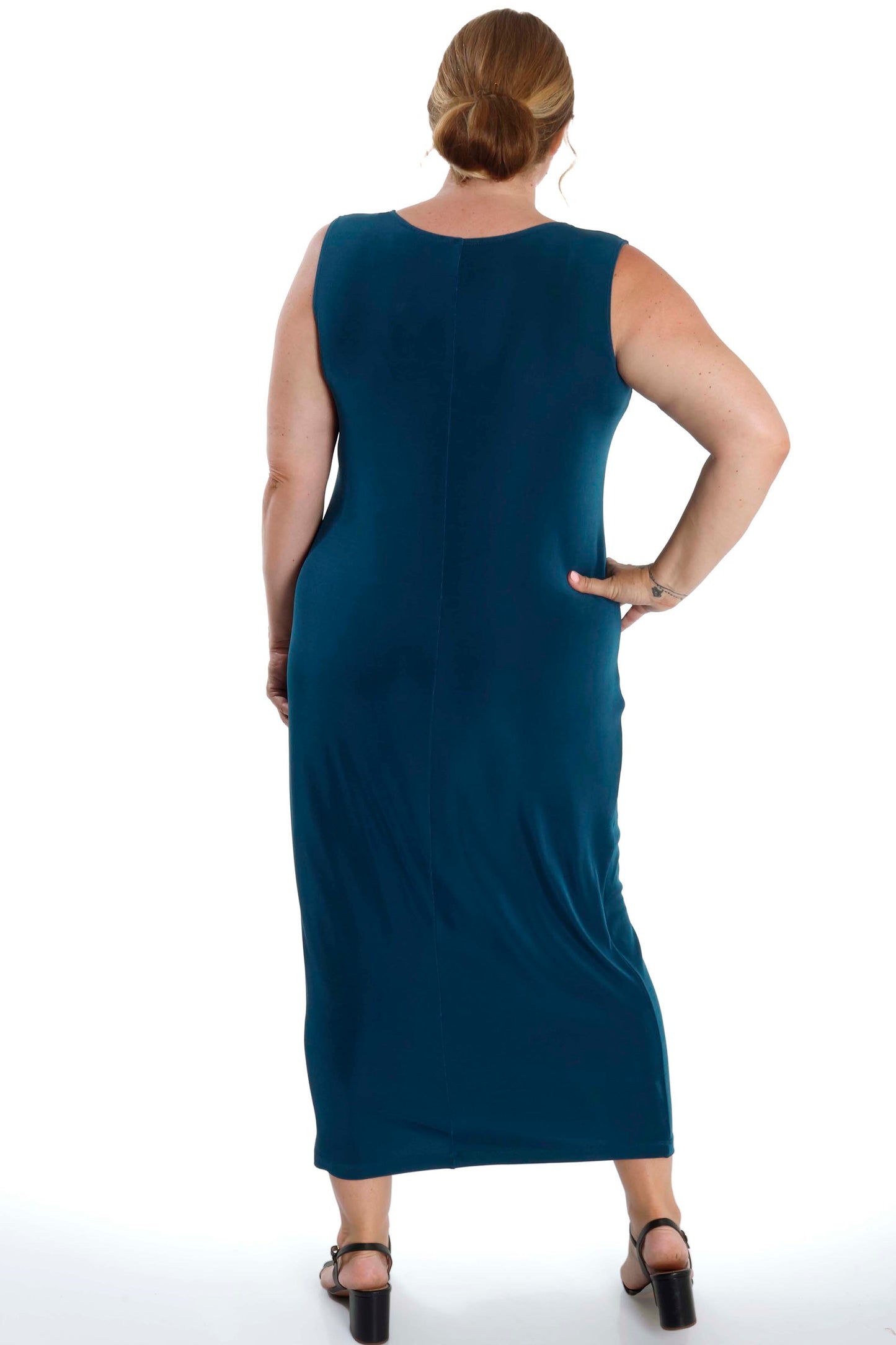Dresses Vikki Vi Classic Deep Teal Maxi Tank Dress