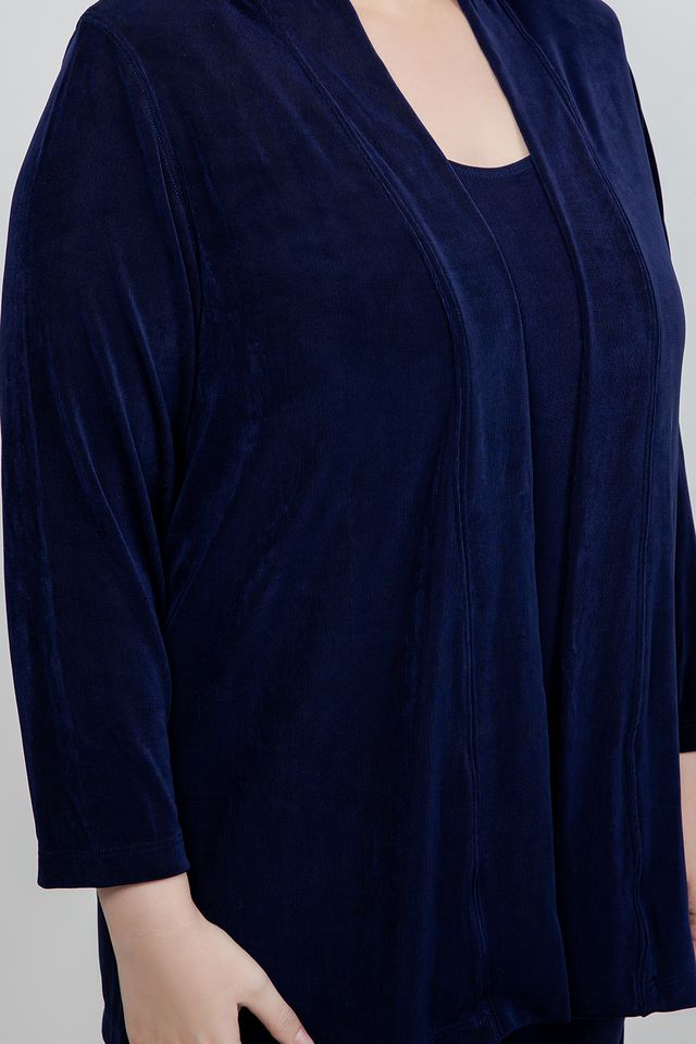 Jackets Vikki Vi Classic Navy Kimono Jacket