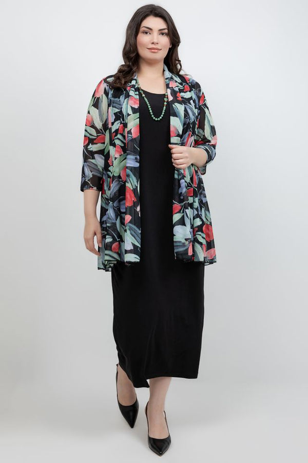 Jackets Mesh Black Floral Jacket