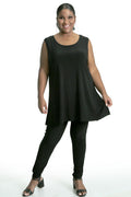 Vikki Vi Jersey Black Maxi Tunic Tank