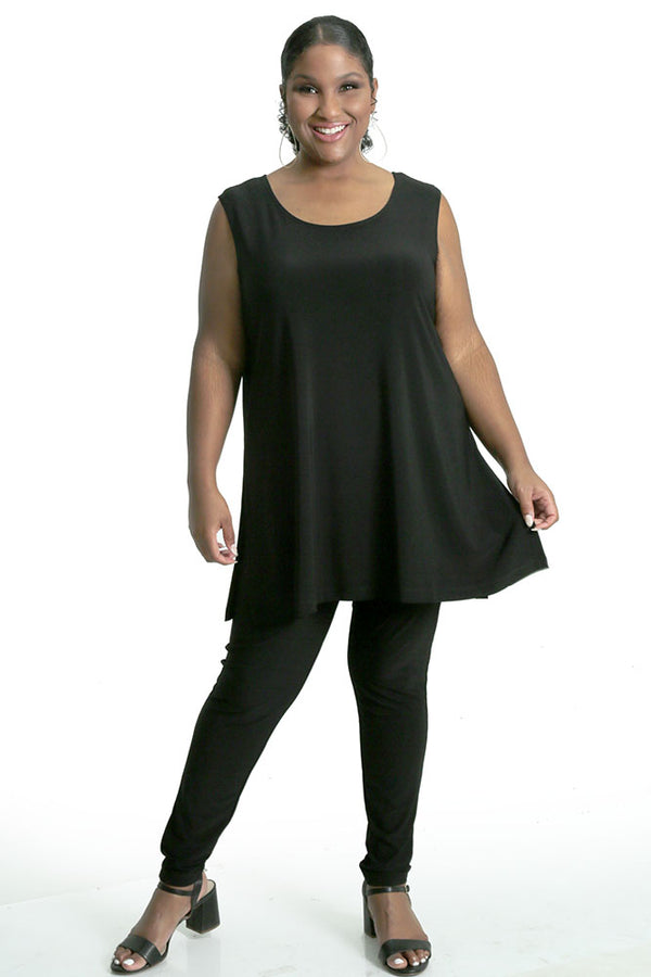 Vikki Vi Jersey Black Maxi Tunic Tank
