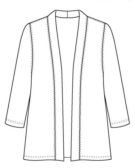 Vikki Vi Classic Black Kimono Jacket