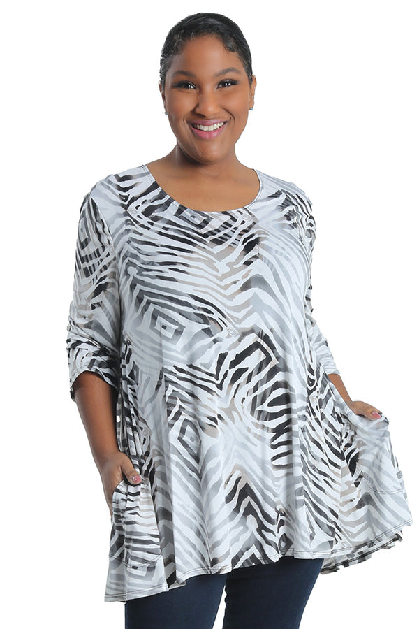 Caribe Janet 2 Pocket Swing Tunic