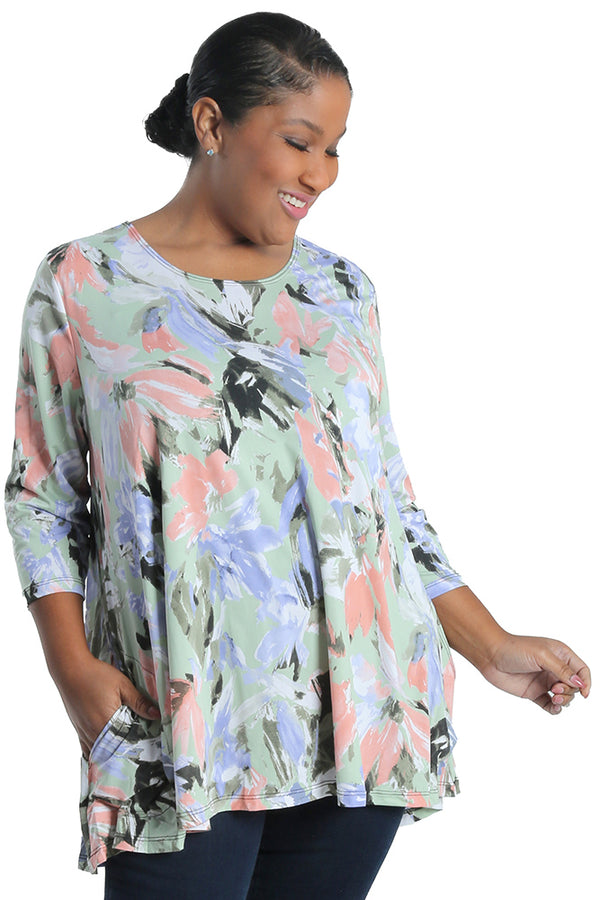 Caribe Cindy 2 Pocket Swing Tunic
