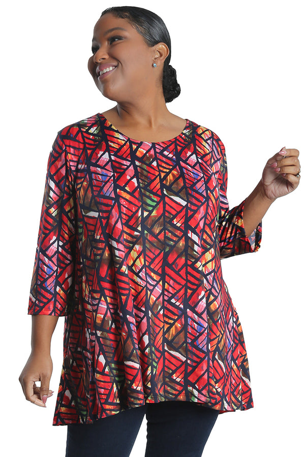 Caribe Michelle 2 Pocket Swing Tunic