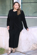 Dresses Vikki Vi Classic Black Jewel Neckline Maxi Dress