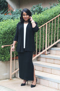 Jackets Vikki Vi Classic Black 3/4 Sleeve Kimono Jacket
