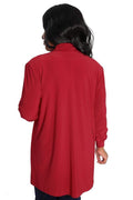 Jackets Vikki Vi Jersey Red Long Kimono Jacket