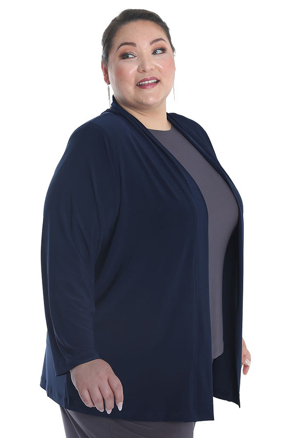 Jackets Vikki Vi Jersey Navy Kimono Jacket