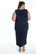 Vikki Vi Jersey Navy Tank Dress