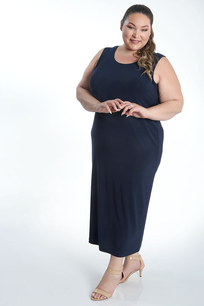 Dresses Vikki Vi Jersey Navy Maxi Tank Dress