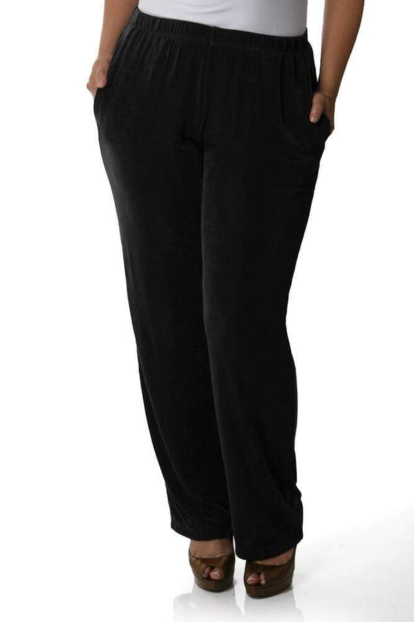 Pants Vikki Vi Classic Black Tall Pant w/ Pockets