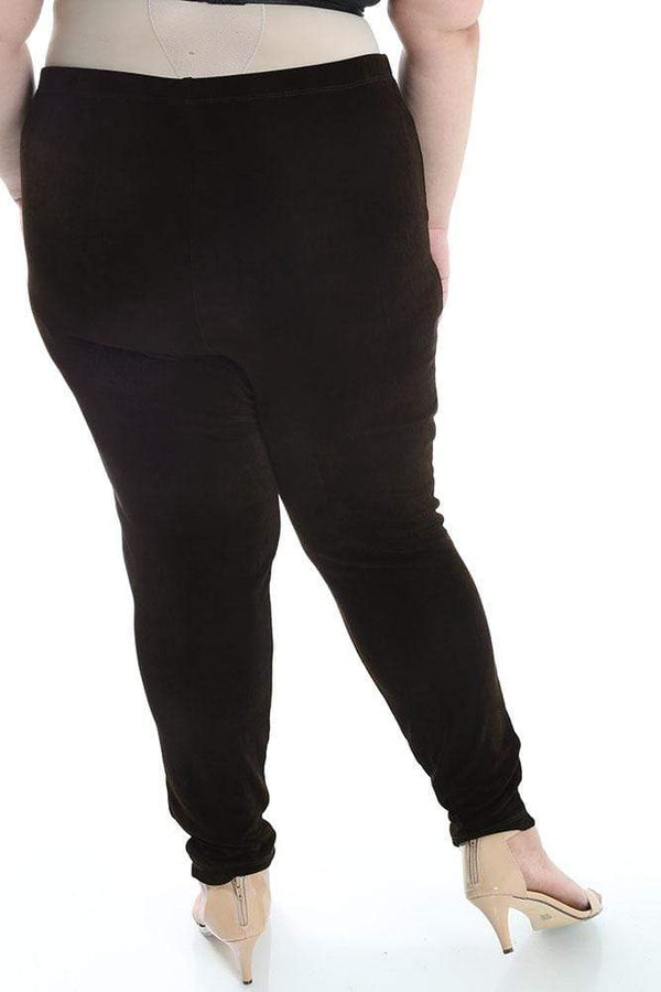 Pants Vikki Vi Classic Dark Chocolate Slim Leg Pant