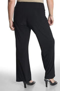 Pants Vikki Vi Jersey Black Bootcut Pull on Pant