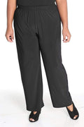 Pants Vikki Vi Jersey Black Petite Pull-On Pant
