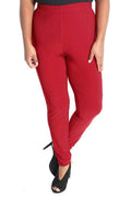 Pants Vikki Vi Jersey Red Slim Leg Pant