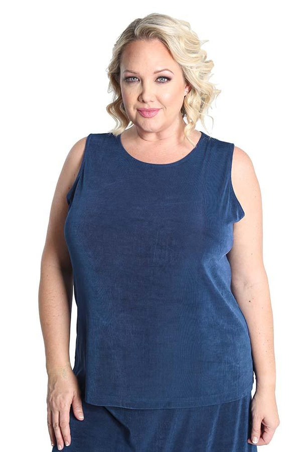 Tops Vikki Vi Classic French Blue Tank