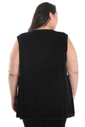Vests Vikki Vi Classic Black Swing Vest