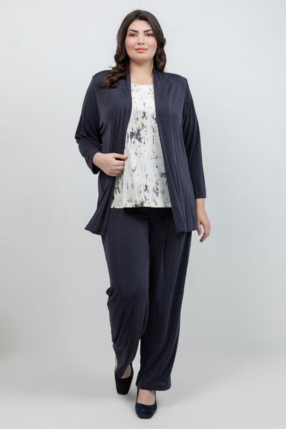 Jackets Vikki Vi Classic Graphite Kimono Jacket