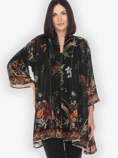 Jackets Baroque Garden Velvet Kimono Jacket