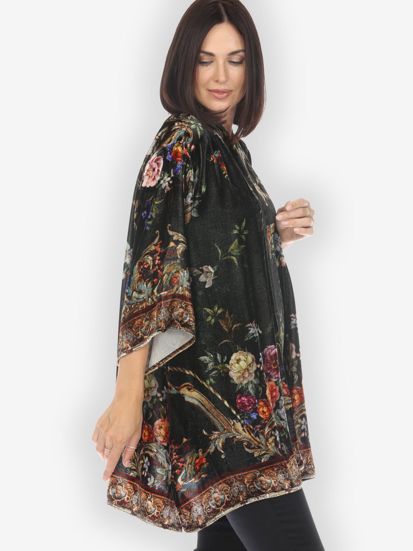 Jackets Baroque Garden Velvet Kimono Jacket