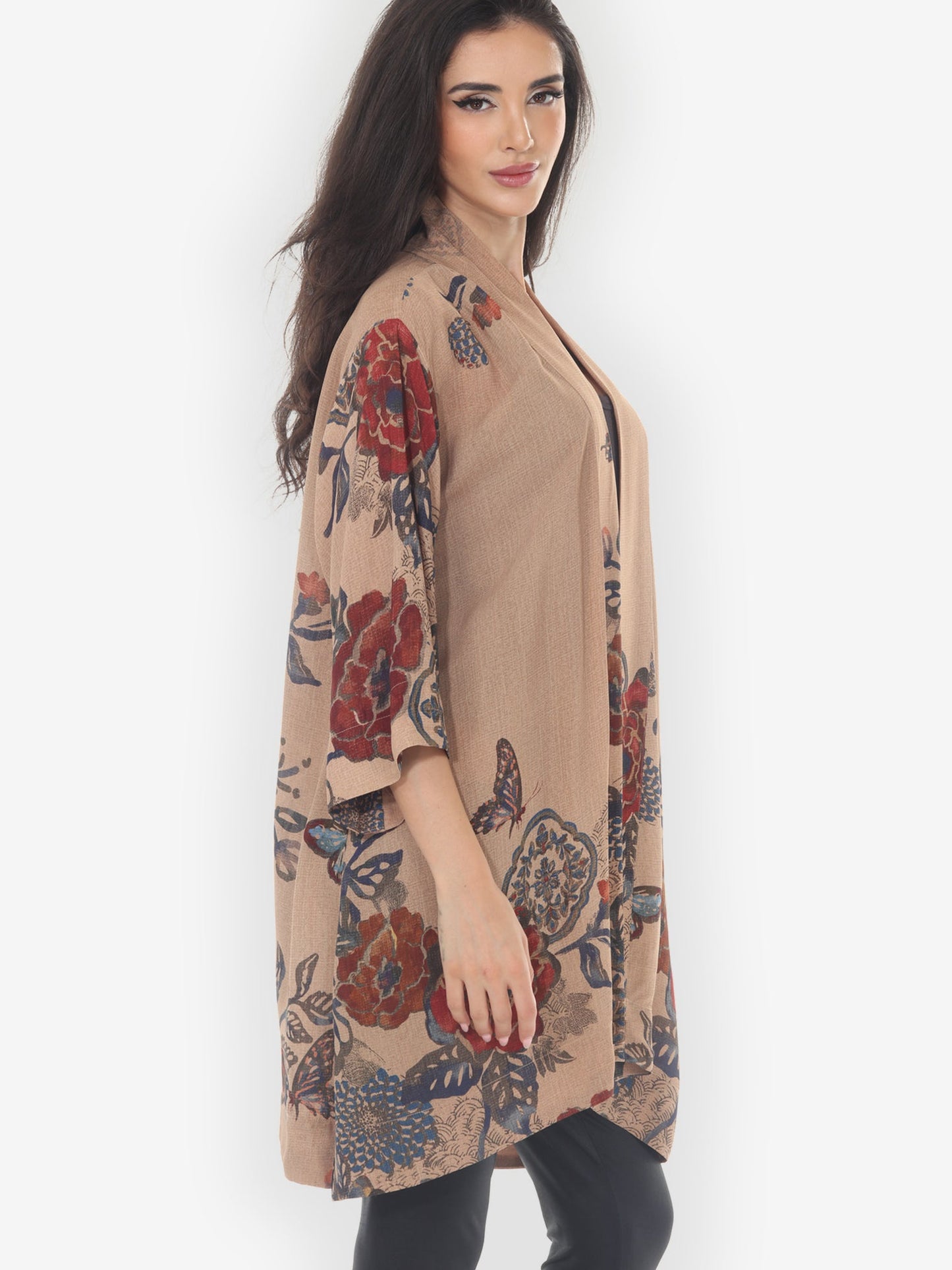 Open Front Kimono Bohemian Oriental Kimono Jacket