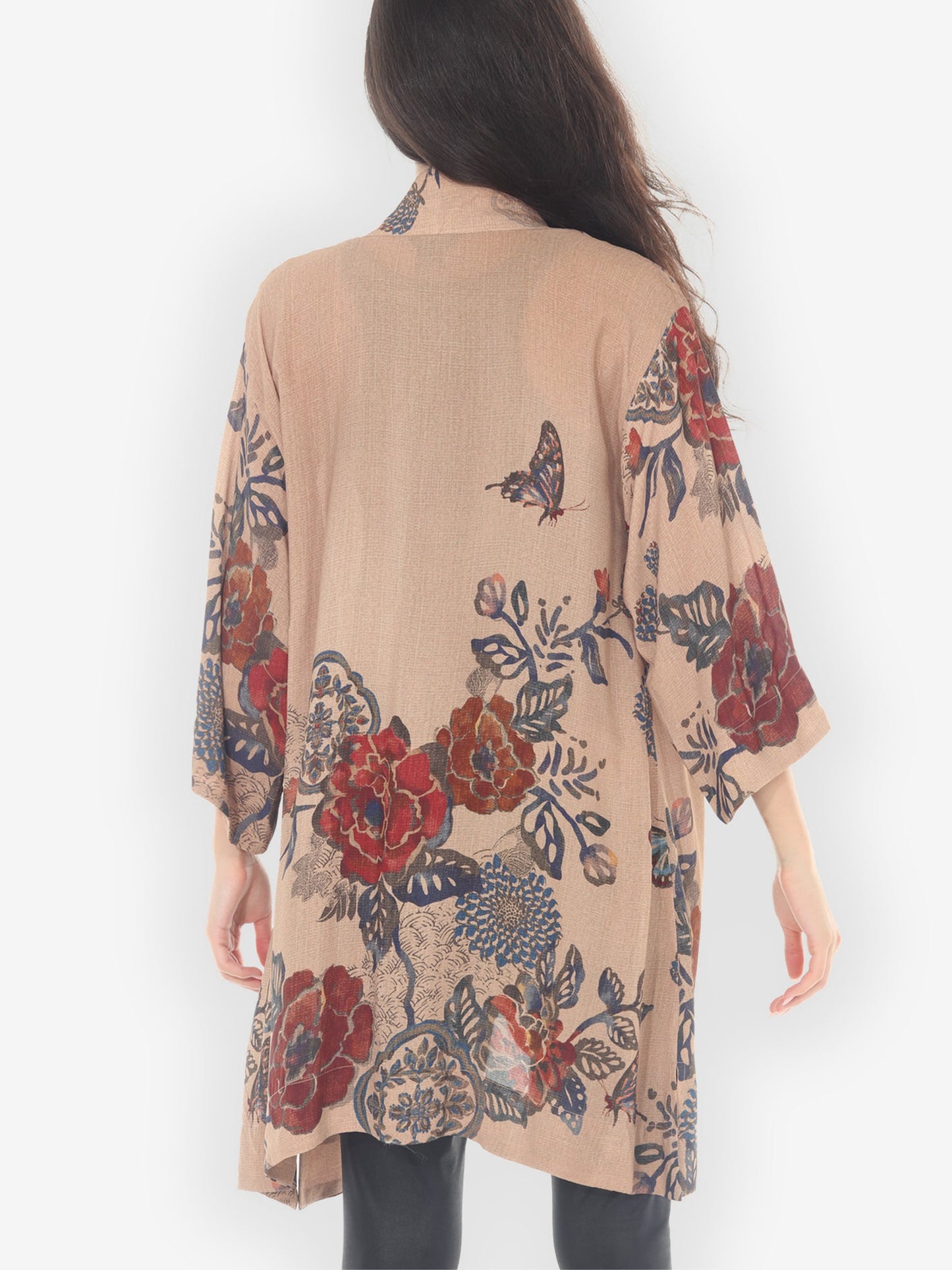 Open Front Kimono Bohemian Oriental Kimono Jacket