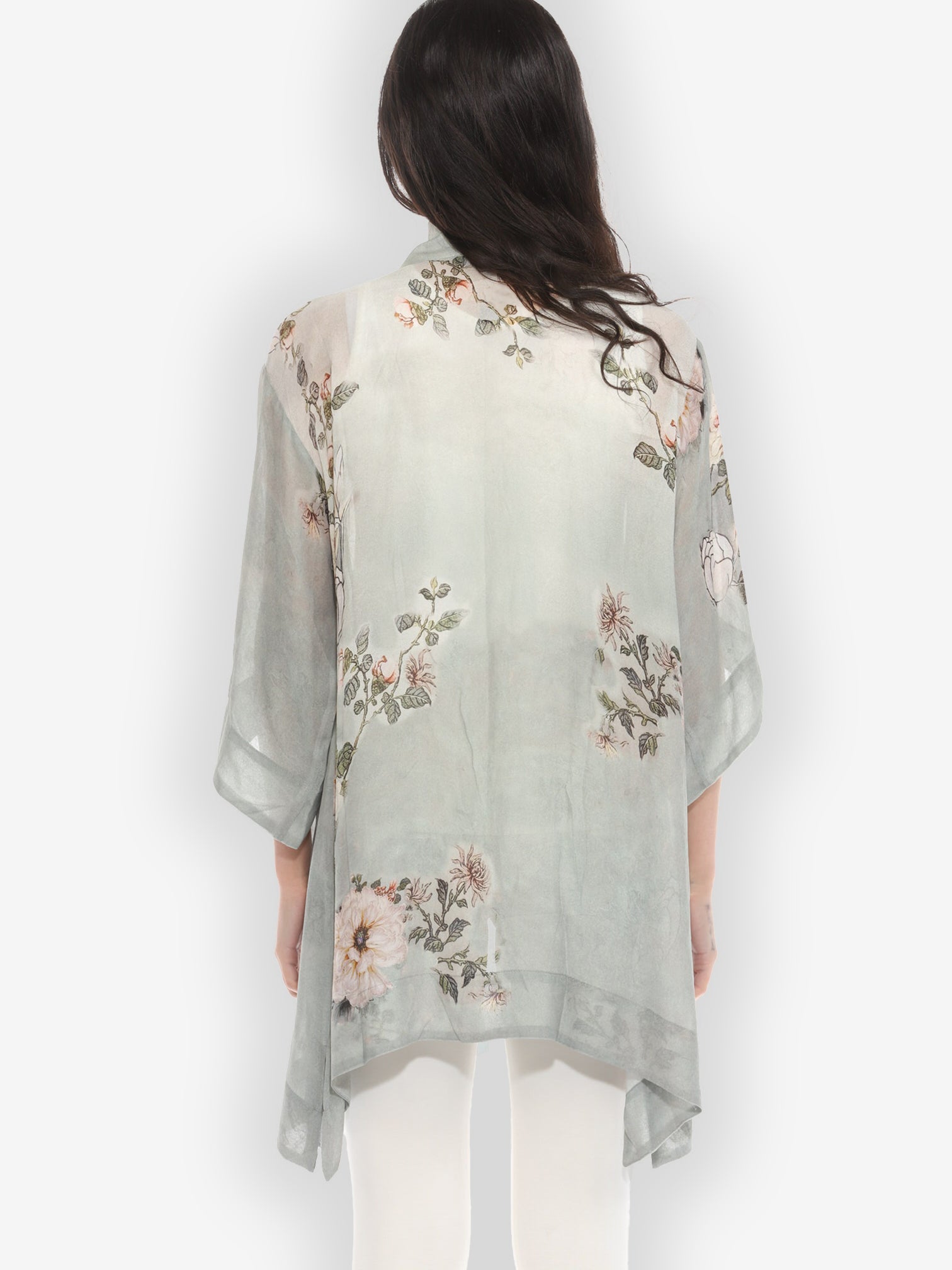 Jackets Baby White Peony Kimono Jacket