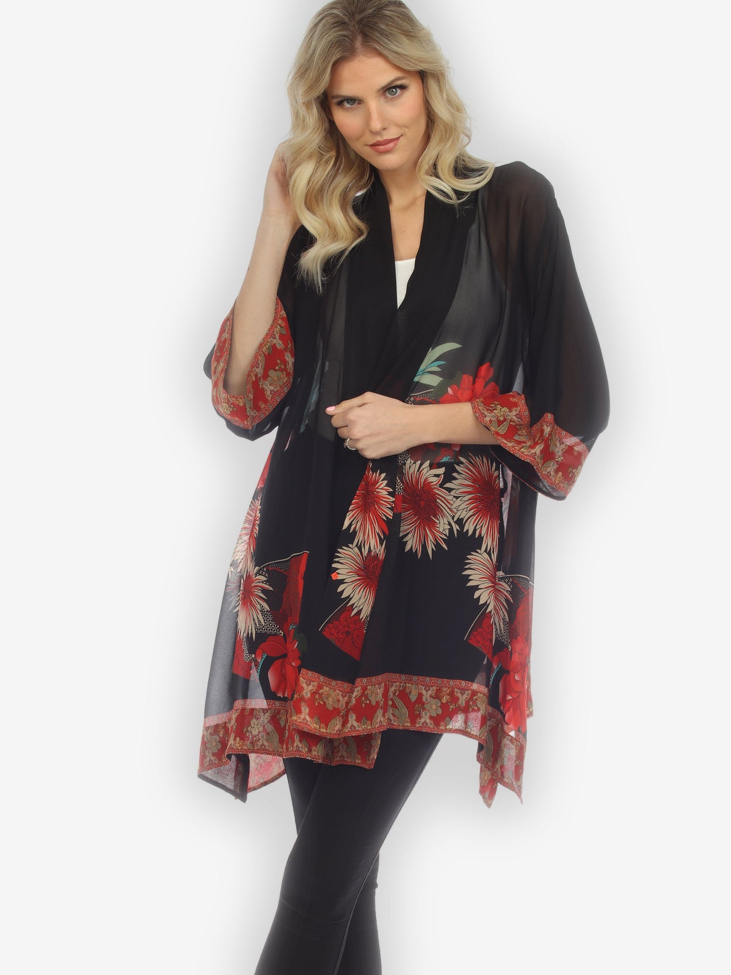 Kimono Chrysanthemum Border Kimono