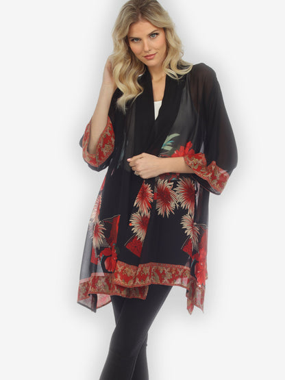 Kimono Chrysanthemum Border Kimono