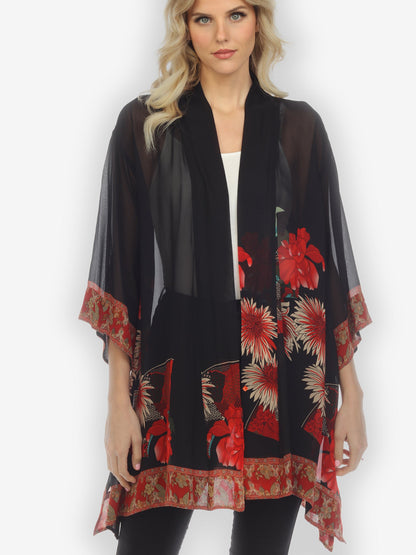 Kimono Chrysanthemum Border Kimono