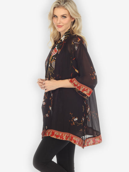 Jackets Engineered Blossoms Flowers Kimono Jacket