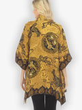 Citron "Embroidery Crane Design"Kimono Jacket