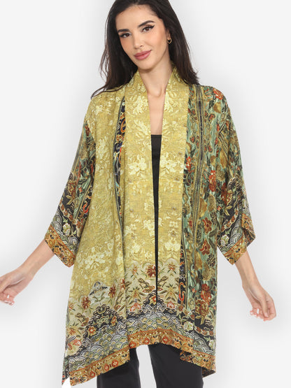 Jackets Embroidery from Antiquity Silk Kimono Jacket