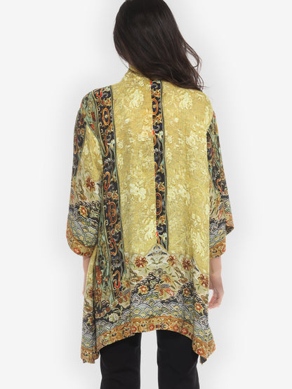 Jackets Embroidery from Antiquity Silk Kimono Jacket