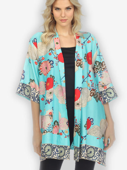Kimono Fabulous Kindly Floral Rayon Kimono
