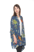 Citron Garden in Blue Kimono